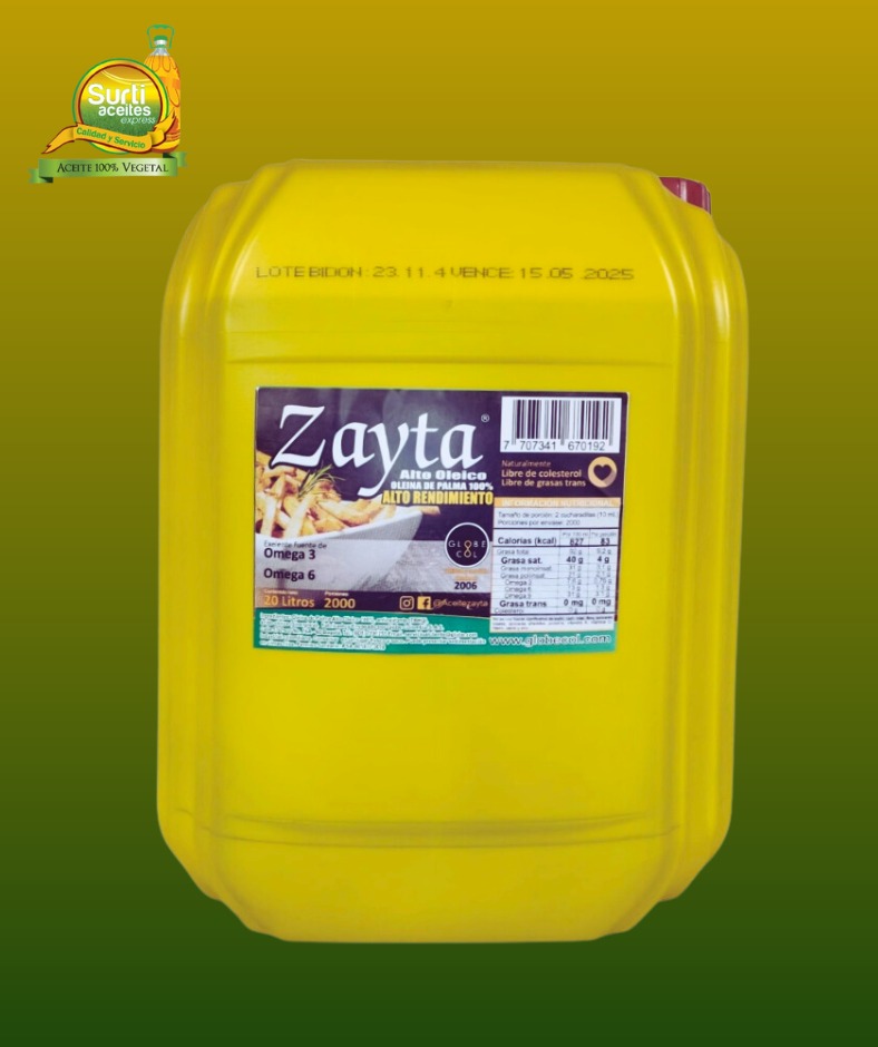 Aceite Zayta Alto Oleico 20 Lts