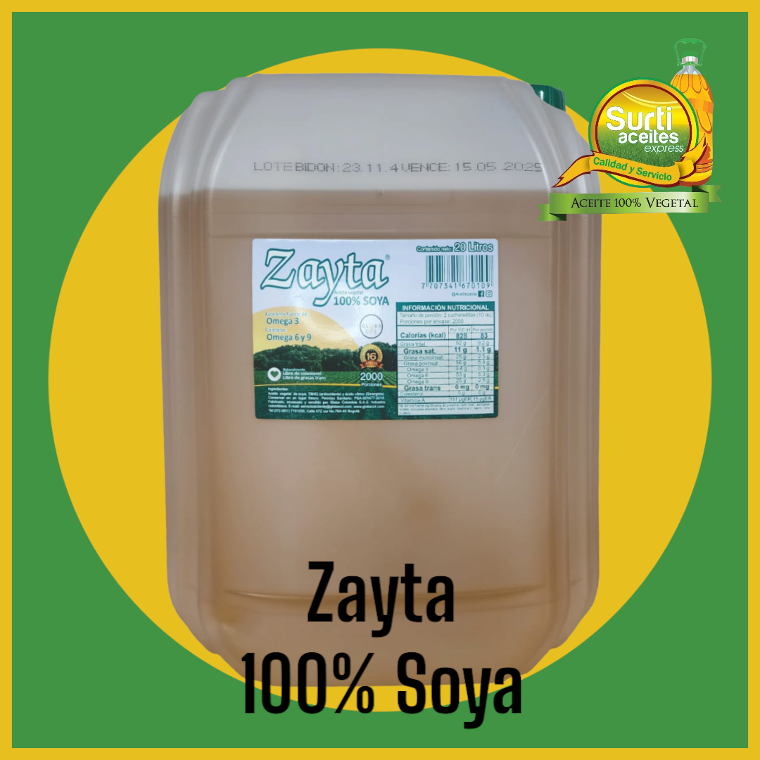 Aceite Zayta 100% Soya