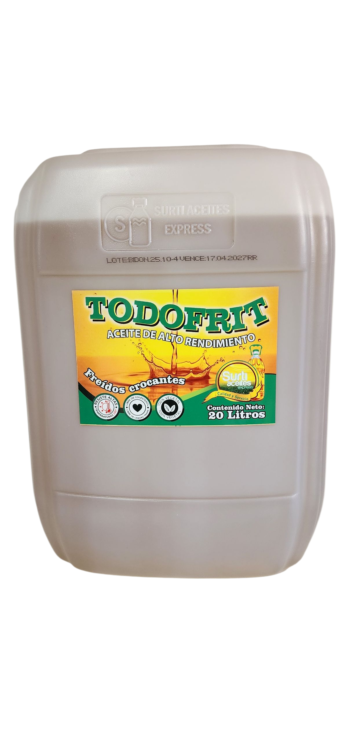 Aceite Todofrit 20 Litros